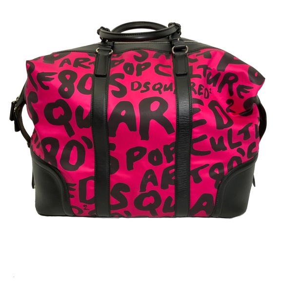 DSQAURED2 RONALD LEATHER DUFFLE